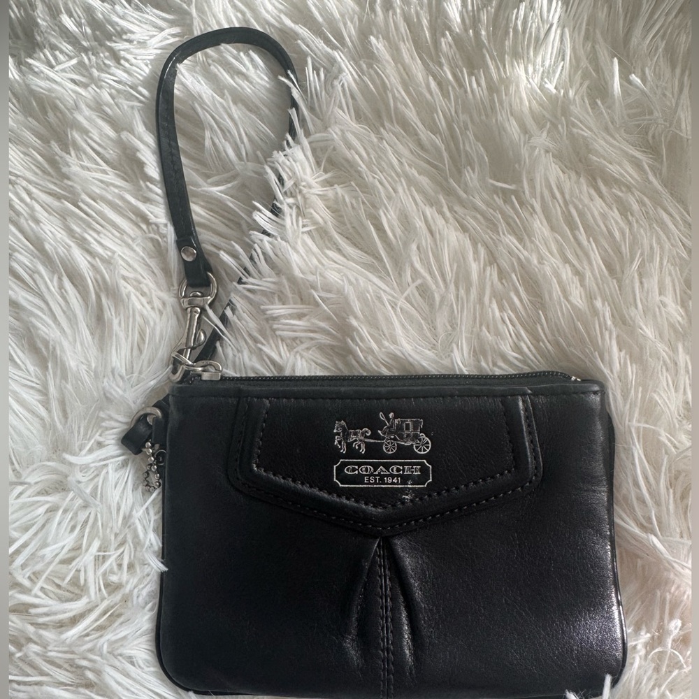 Coach Black wristlet